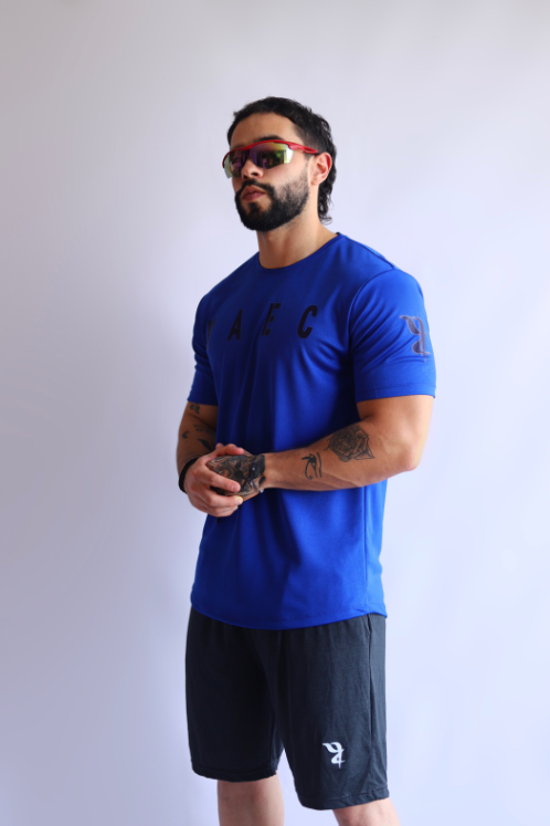 CAMISETA DEPORTIVA AZUL YAEC.1 CAMISETA YAEC